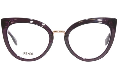 fendi ff0334 brille|Fendi FF0334 0T7 Eyeglasses Women's Plum Full Rim Cat Eye .